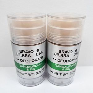 Bravo Sierra Deodorant Sandalwood Fig Qty 2 Sticks USA Aluminum Free